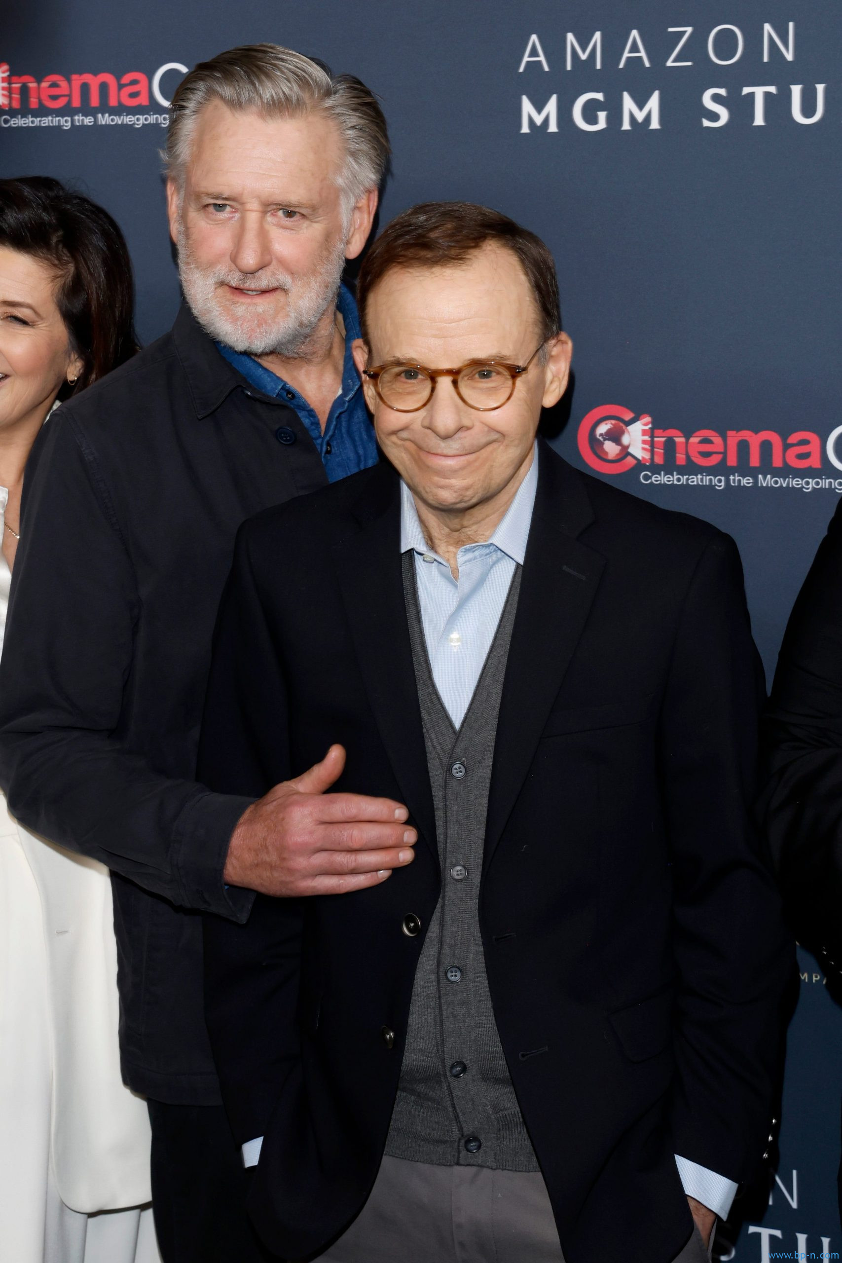 LAS VEGAS, NEVADA - APRIL 15: Bill Pullman (L) and Rick Moranis promote the upcoming film 