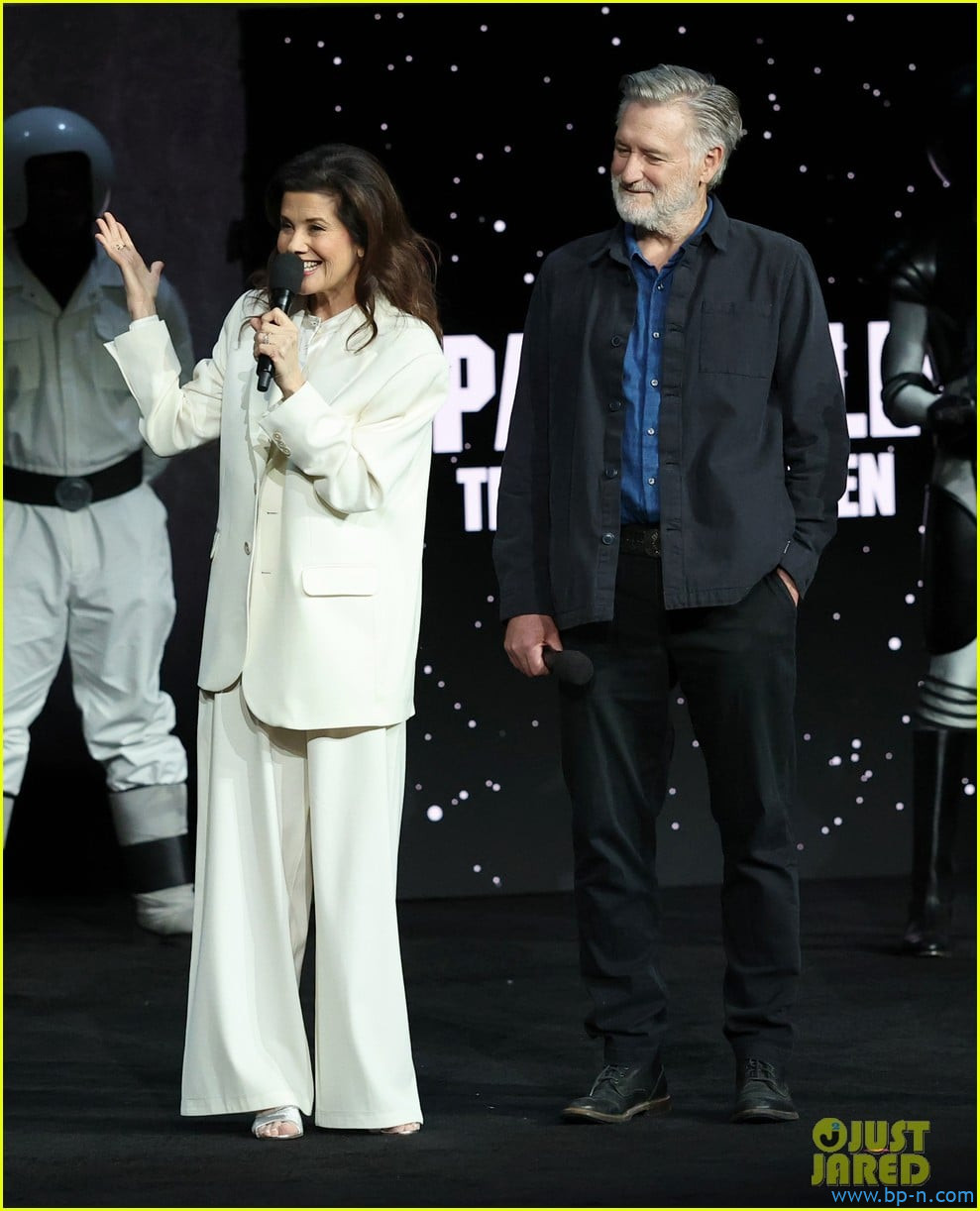 About Photo #5309447: The cast of Spaceballs is together again! Rick Moranis, Bill Pullman, and Daphne Zuniga attended CinemaCon 2026 to promote the highly-anticipated sequel to their…
