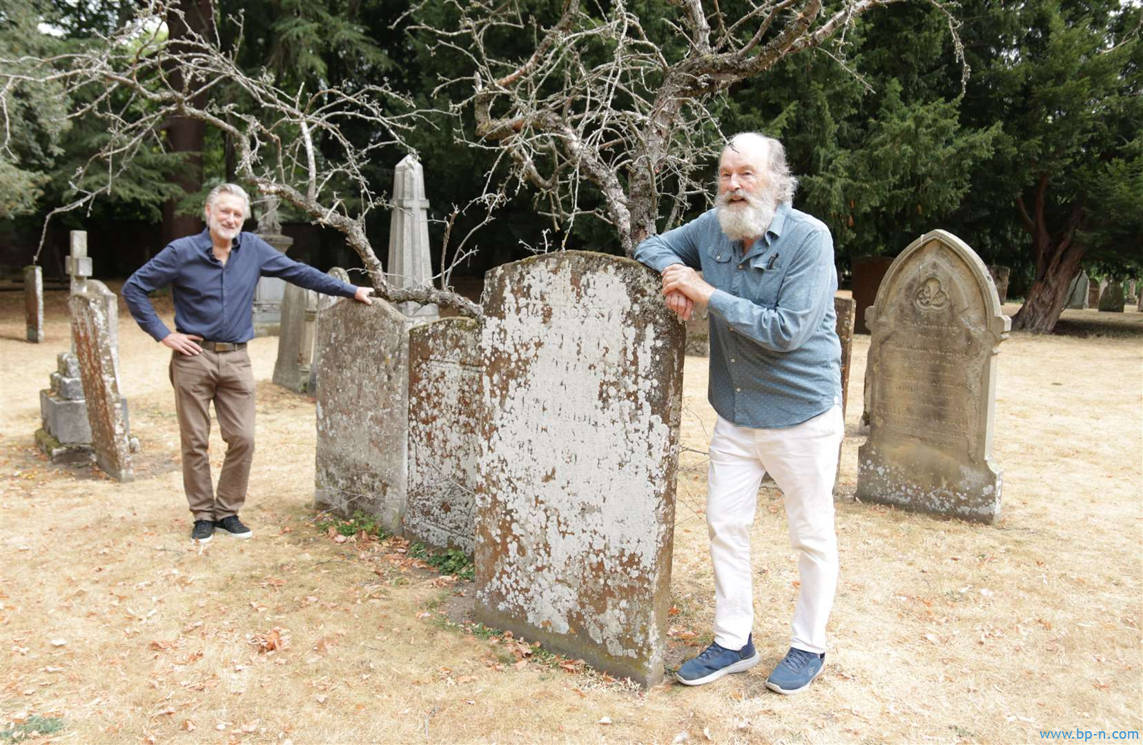 Bill Pullman and Michael Elwyn (firs in The Cherry Orchard) at Holy Trinity - find out what they are doing there in next week’s Herald. Photo: Joe Fargo